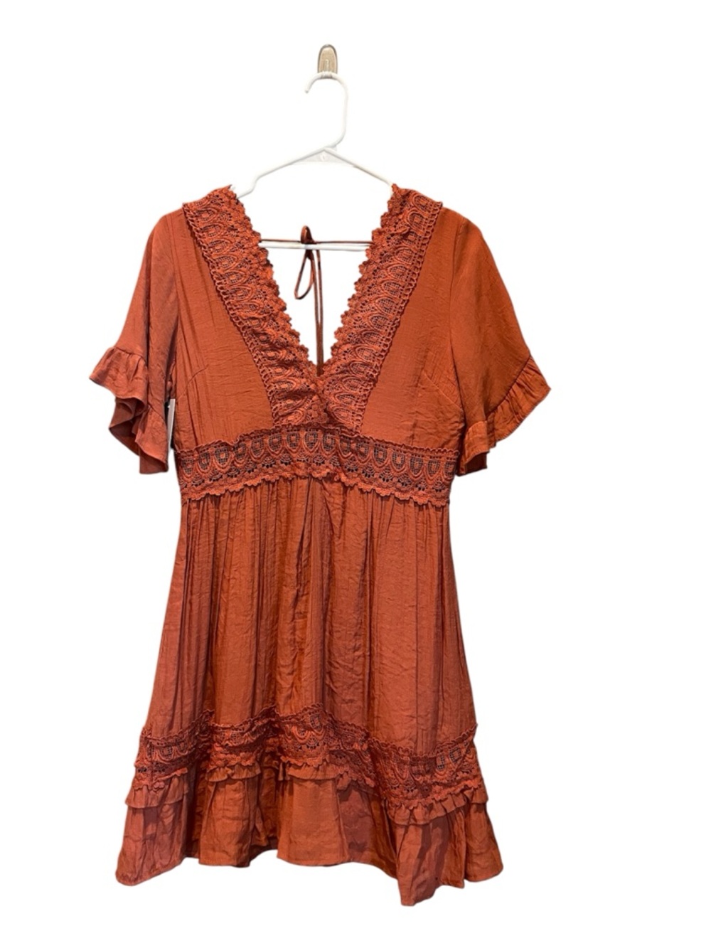 V-Neck Mini Dress